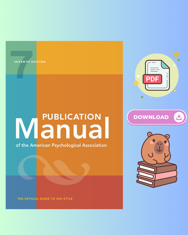 The Publication Manual of the American Psychological Association 7th Edition