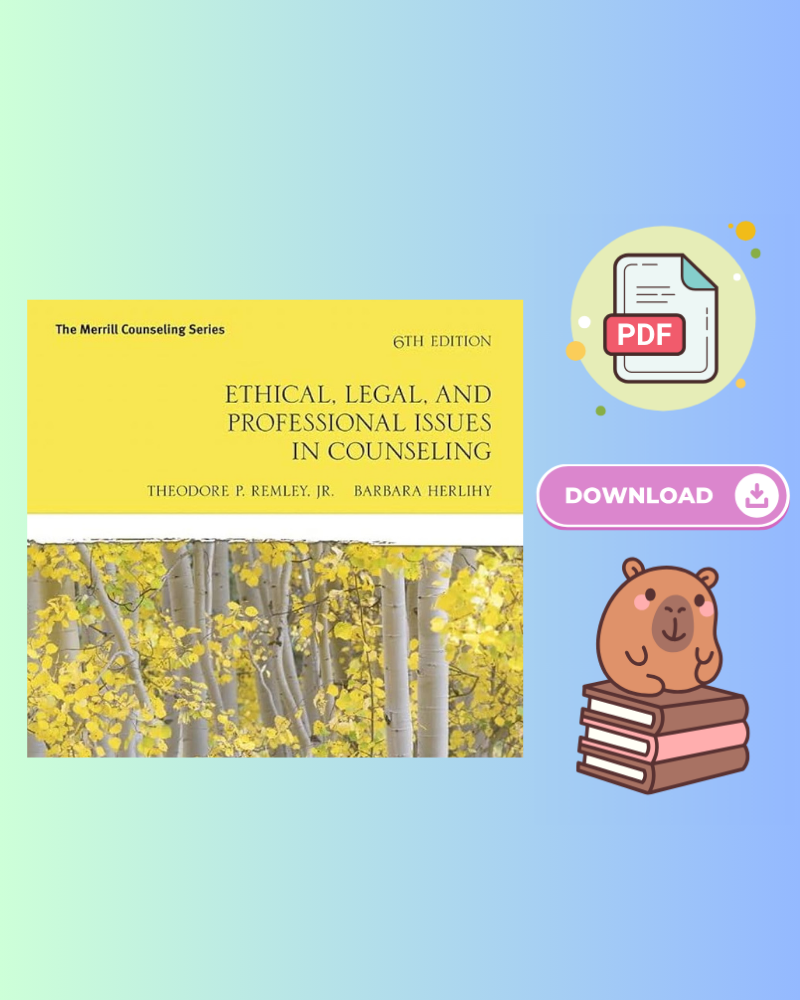Ethical, Legal, and Professional Issues in Counseling 6th Edition