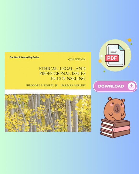 Ethical, Legal, and Professional Issues in Counseling 6th Edition
