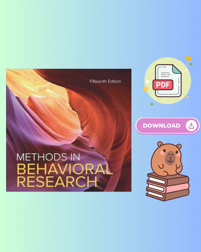 Methods in Behavioral Research 15th Edition