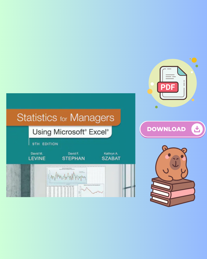 Statistics for Managers Using Microsoft Excel 9th Edition