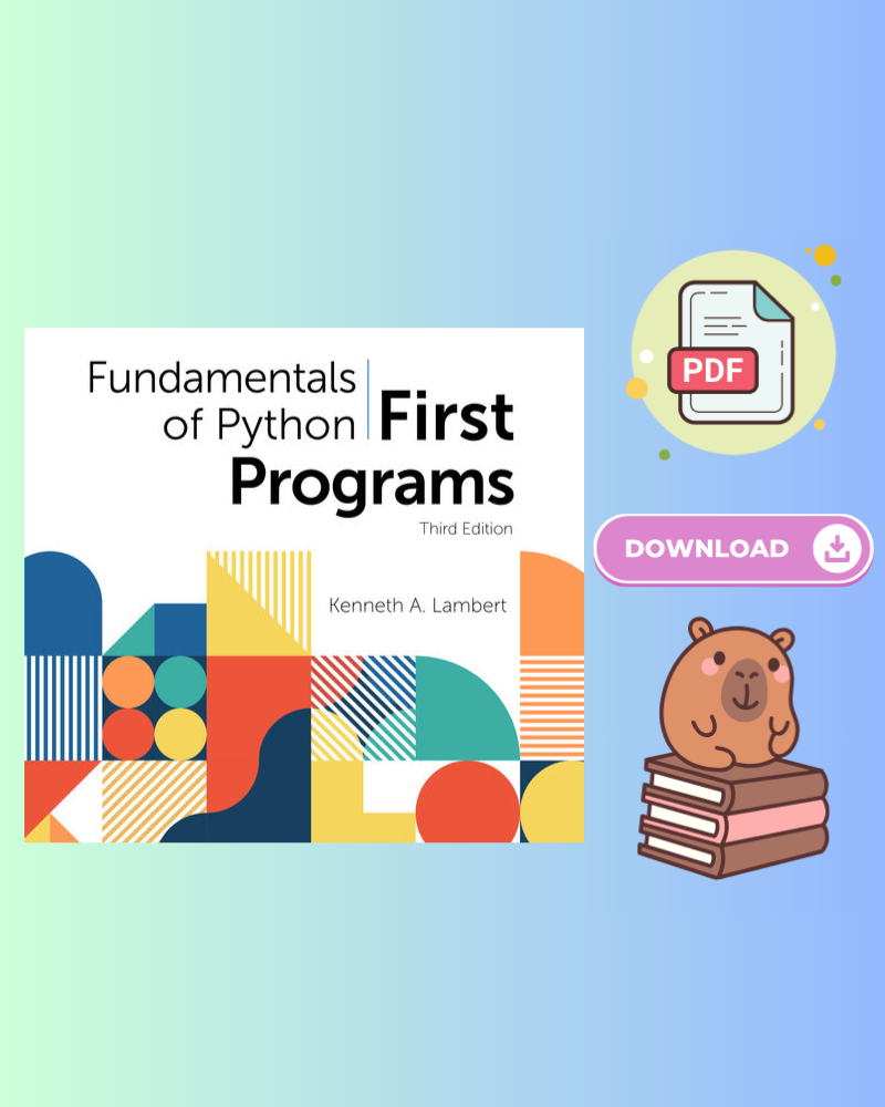 Fundamentals Of Python: First Programs 3rd Edition