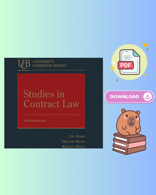 Studies in Contract Law 10th Edition