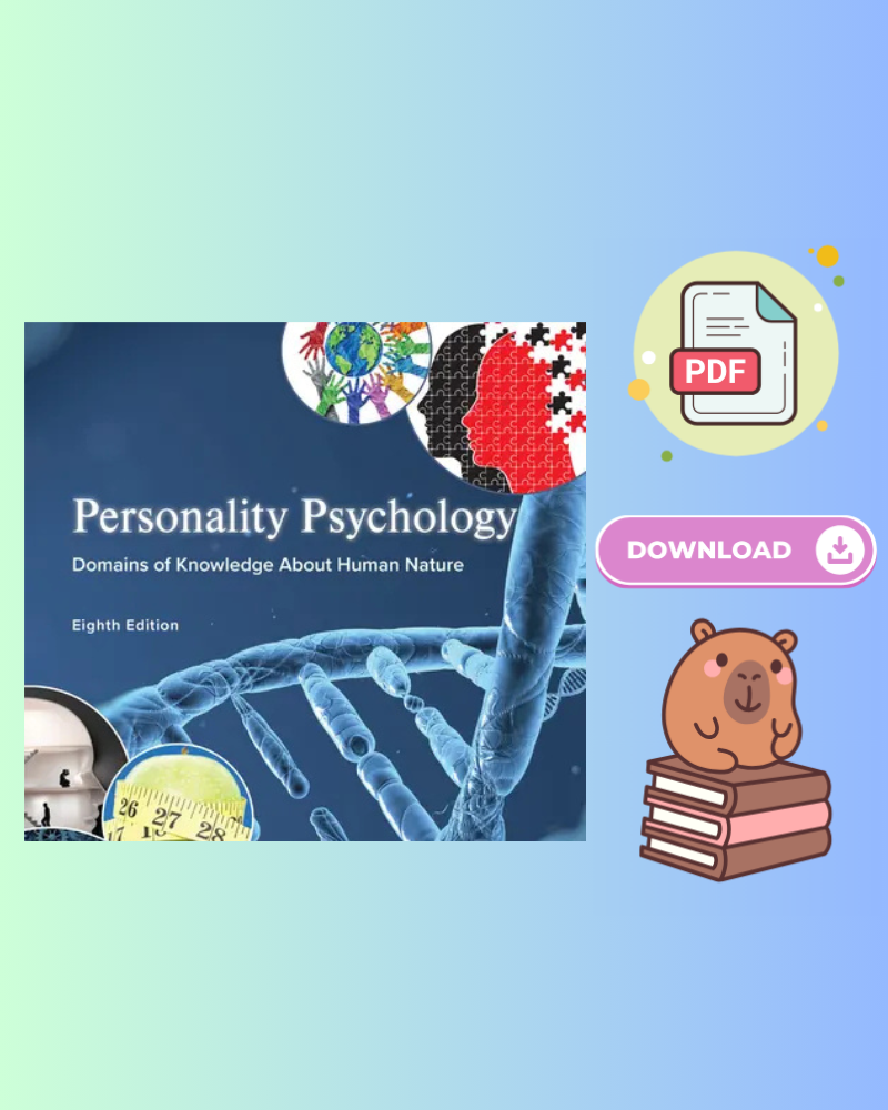Personality Psychology Domains of Knowledge About Human Nature 8th Edition