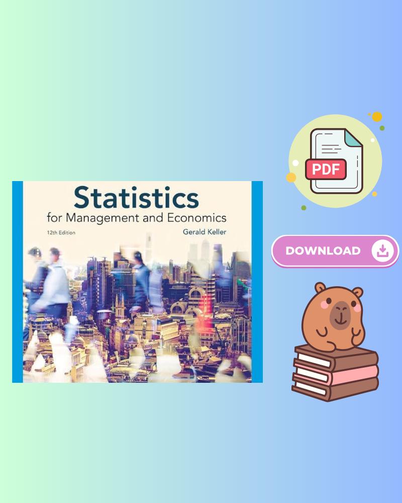 Statistics for Management and Economics 12th Edition