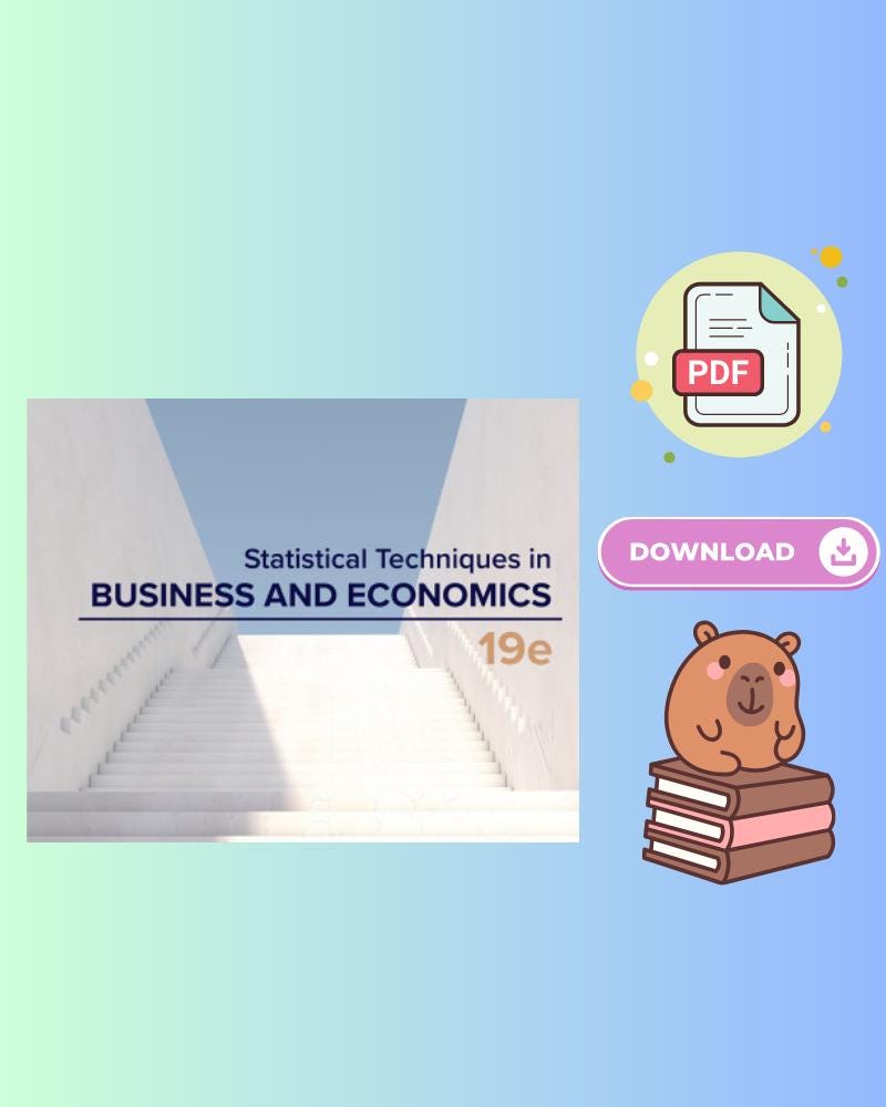 Statistical Techniques in Business and Economics 19th Edition
